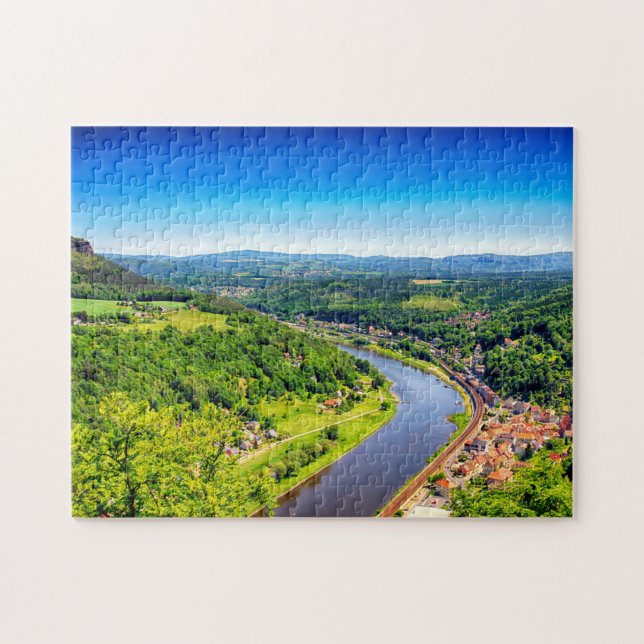 Jigsaws Elbe Valley Switzerland. Jigsaw Puzzle (Horizontal)