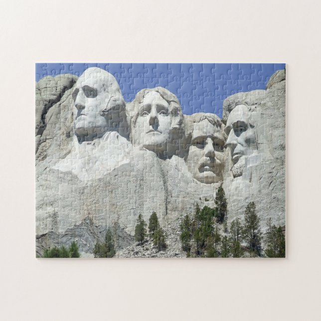 Jigsaws Mount Rushmore. Jigsaw Puzzle (Horizontal)