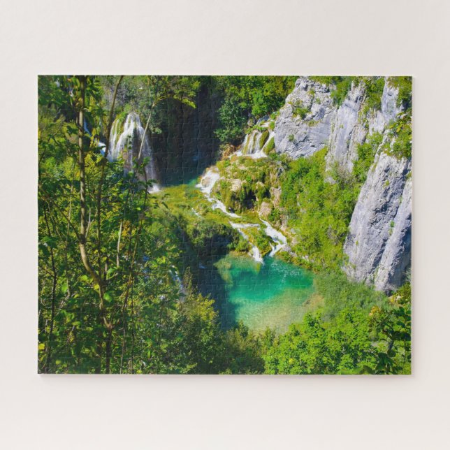 Jigsaws Plitvice lakes Croatia. Jigsaw Puzzle (Horizontal)