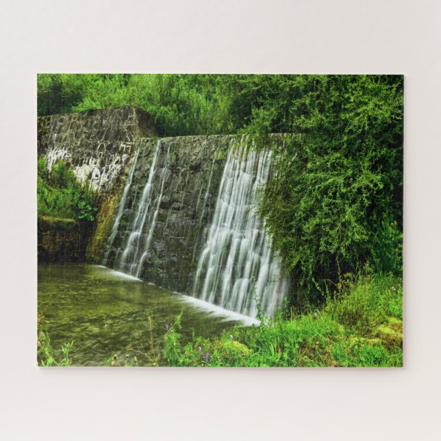 Jigsaws Poland Malopolska Lukowica Waterfall. Jigsaw Puzzle (Horizontal)