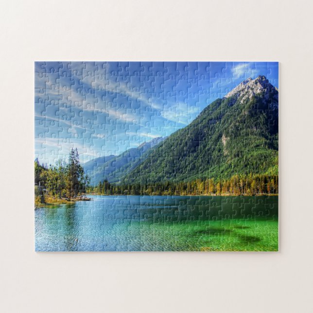 Jigsaws Ramsau Hintersee Bavaria. Jigsaw Puzzle (Horizontal)
