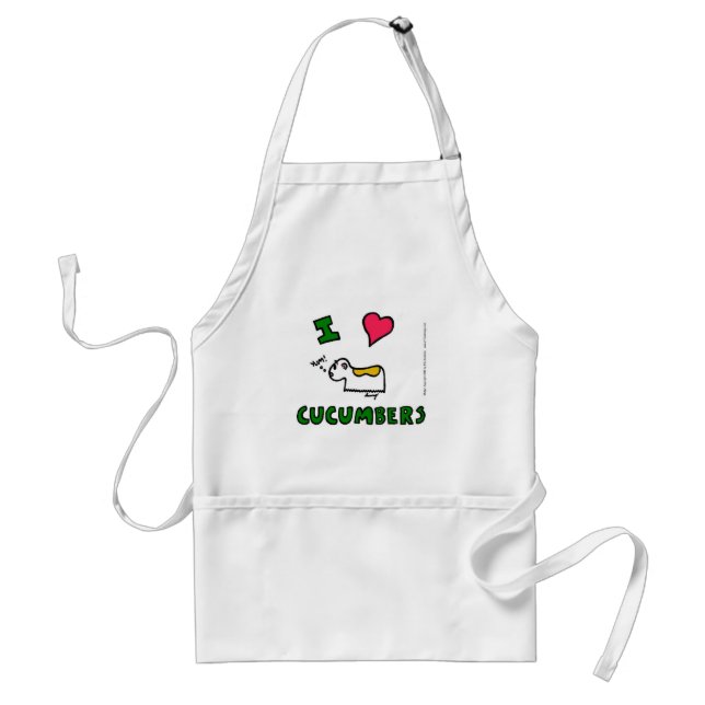 Jihn "I HEART CUCUMBERS" Apron (Front)