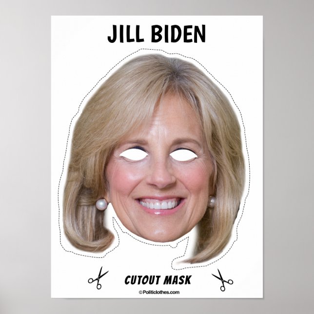 JILL BIDEN Halloween Mask Poster (Front)