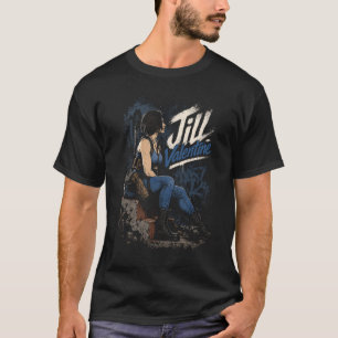Jill Horror Valentine Art 14 Basic Dark T-Shirt