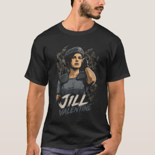 Jill Horror Valentine Art Basic Dark T-Shirt