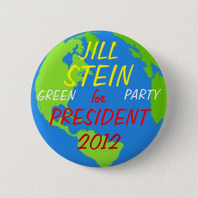 Jill Stein 2012 button pink (Front)