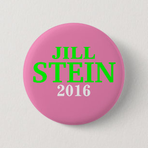 Jill Stein 2016 button pink