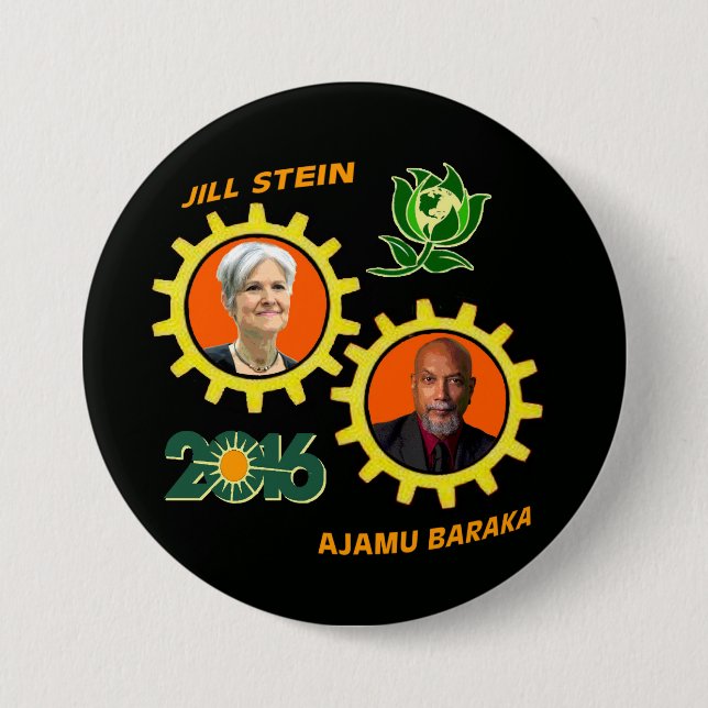 Jill Stein / Ajamu Baraka 7.5 Cm Round Badge (Front)
