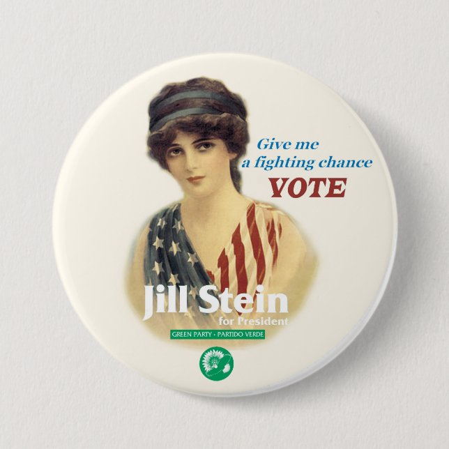 Jill Stein for President 7.5 Cm Round Badge (Front)