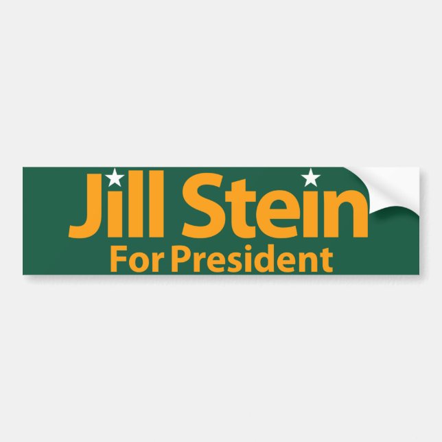 Jill Stein for President Bumper Sticker (Front)