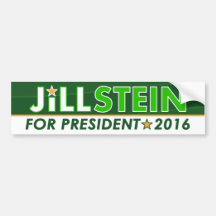 Jill Stein - Green Party Political Bumper Sticker