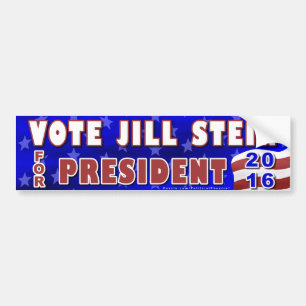 Jill Stein President 2016 Election Green Party Bumper Sticker
