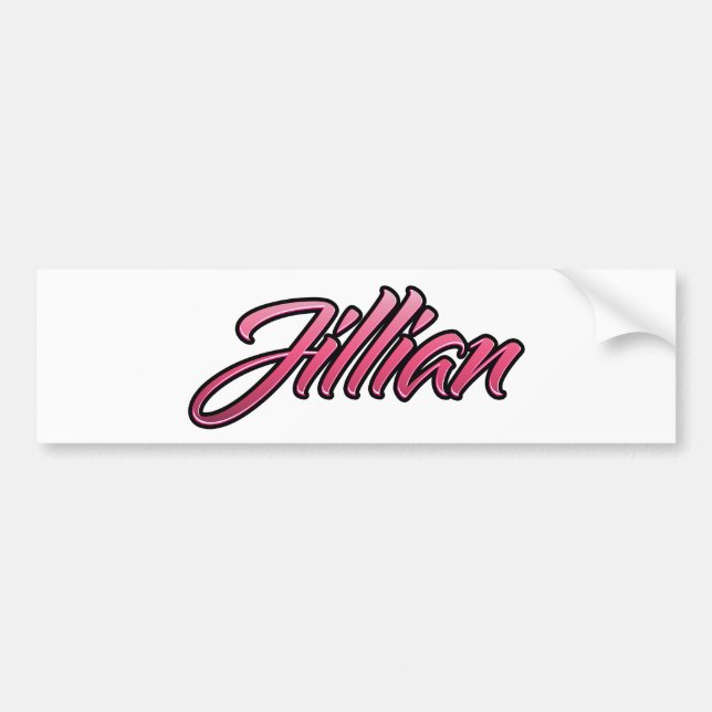 Jillian faded pink Aufkleber Sticker (Front)