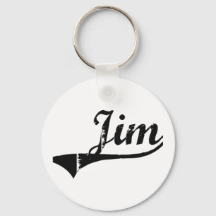 Jim Classic Style Name Key Ring