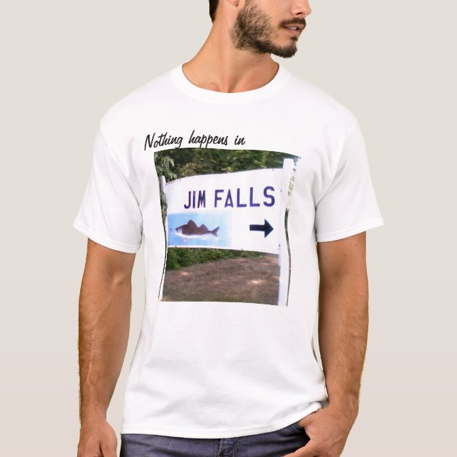 Jim Falls, WI T-Shirt (Front)