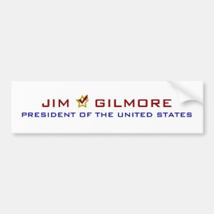 Jim Gilmore for President USA Bumper Sticker