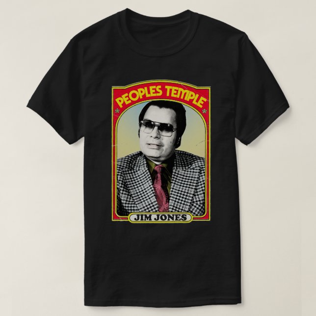 Jim Jones Peoples Temple Retro Style Fan Art Desig T-Shirt (Design Front)