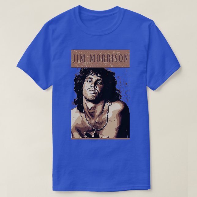 Jim morrison Brown Vintage T-Shirt (Design Front)