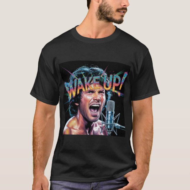 Jim Morrison "Wake Up!" Tee Shirt (Front)