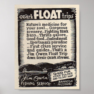 Jim Owen Float Trips Poster