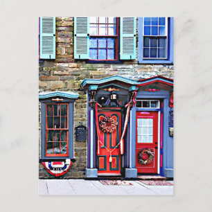 Jim Thorpe PA - Fancy Doors and Windows Postcard