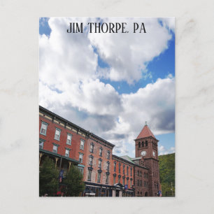 Jim Thorpe Pennsylvania Skyline Travel Photo Postcard