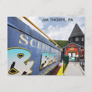 Jim Thorpe Pennsylvania Train Station Travel Postcard