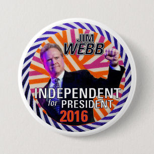 Jim Webb 2016 7.5 Cm Round Badge