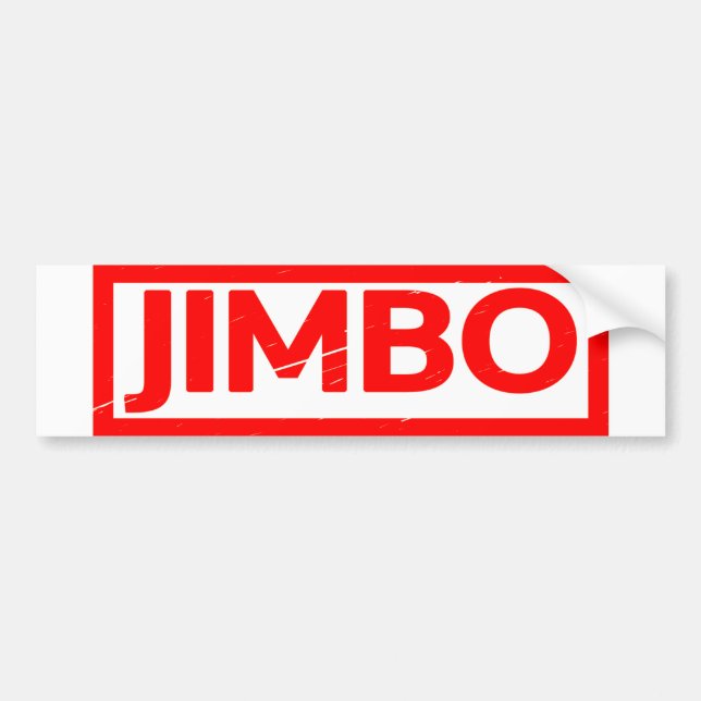 Jimbo Stamp Bumper Sticker (Front)