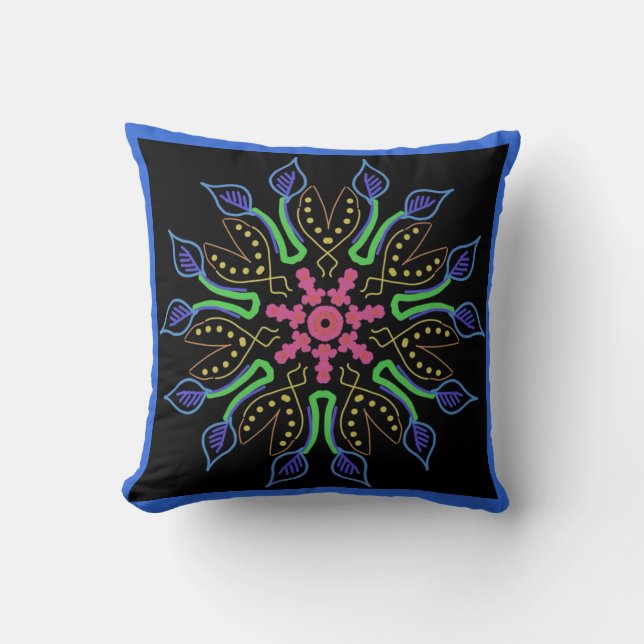 Jimette Design Mandala Square Cushion (Front)