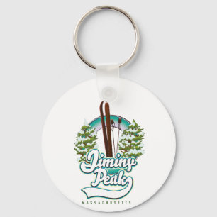 jiminy peak massachusetts ski logo key ring