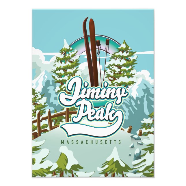 Jiminy Peak massachusetts skiing Photo Print (Front)