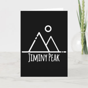 Jiminy Peak Mountain Machusetts Ski Skiing Rustic Card