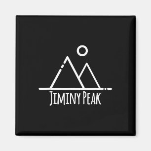 Jiminy Peak Mountain Machusetts Ski Skiing Rustic Magnet