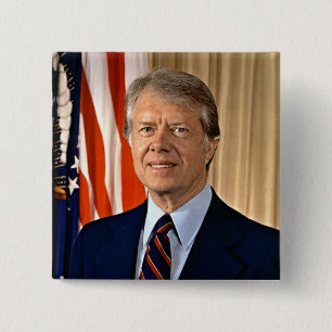 Jimmy Carter 15 Cm Square Badge