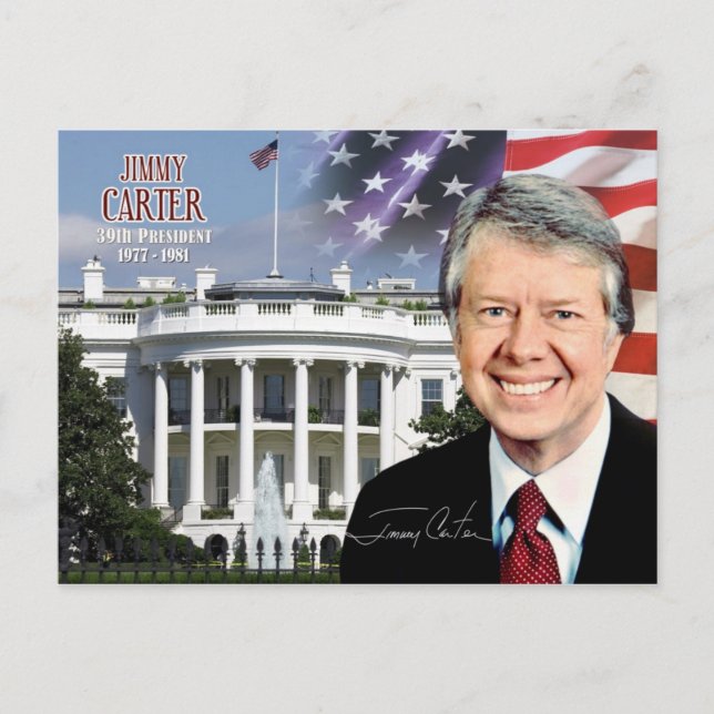 Jimmy Carter -  39th President of the U.S. Postcard (Front)