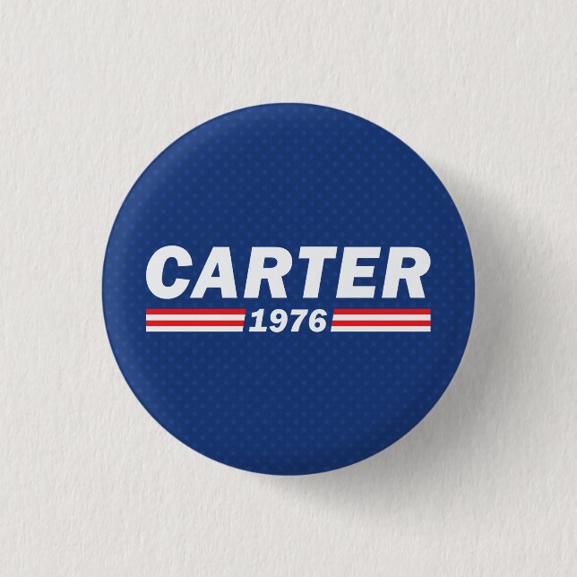 Jimmy Carter, Carter 1976 3 Cm Round Badge (Front)