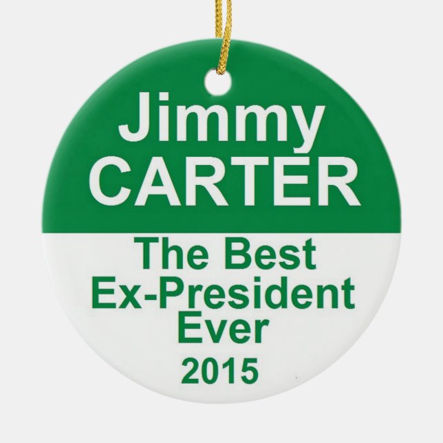 JIMMY CARTER CERAMIC ORNAMENT (Front)
