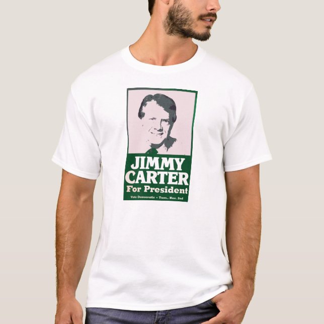 Jimmy Carter Distressed Cut Out Look T-Shirt (Front)
