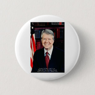 Jimmy Carter "Human Rights" Quote Gifts Tees Cards 6 Cm Round Badge