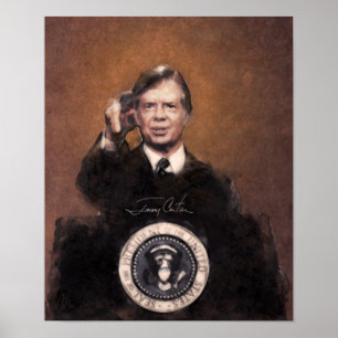 Jimmy Carter The American President art Painting Poster