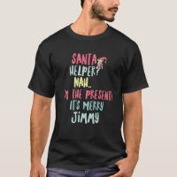 Jimmy Christmas Funny Text Santa Helper Man Boy Sw