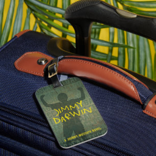 Jimmy Darwin Book Cover Luggage Tag