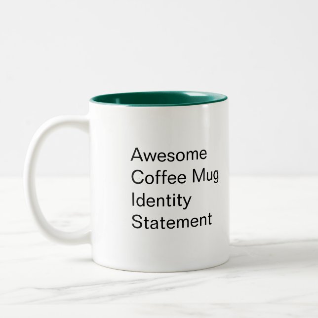 Jimmy Ether Identity Statement Mug (Left)