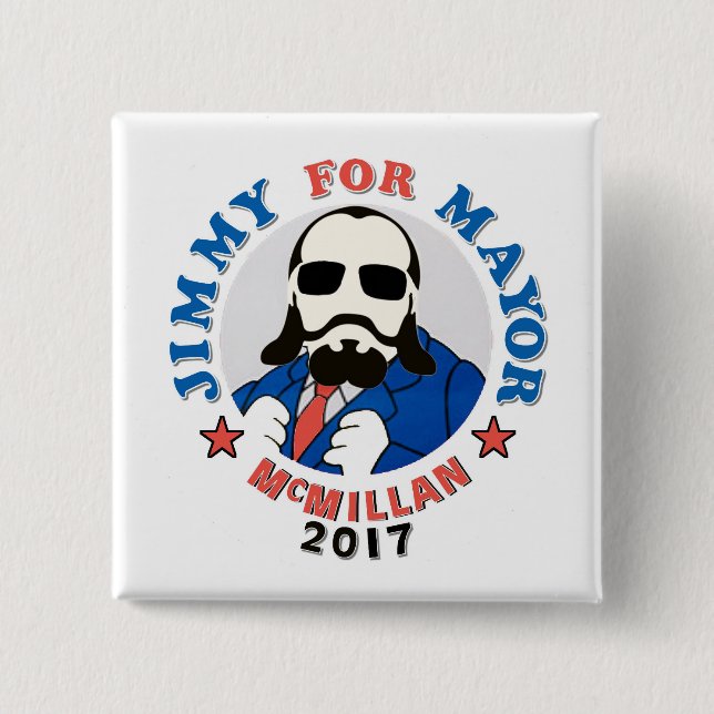 Jimmy McMillan 2017 15 Cm Square Badge (Front)