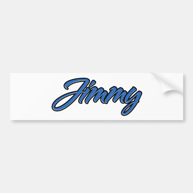 Jimmy Name blue Aufkleber Sticker Autoaufkleber (Front)