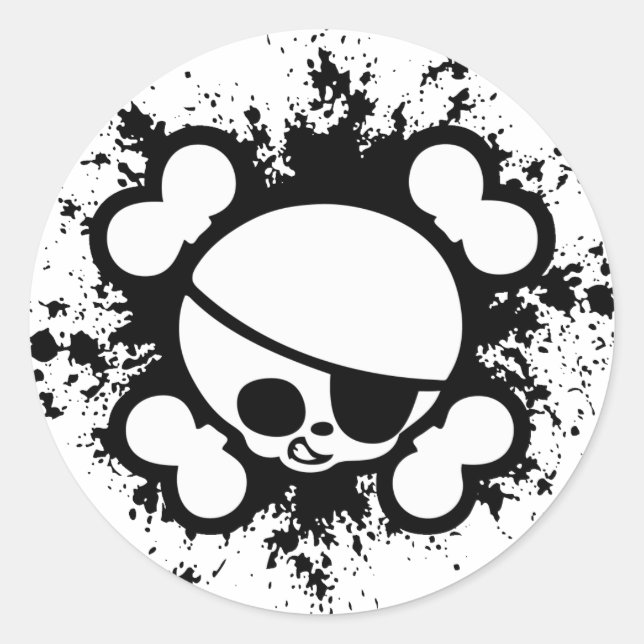 Jimmy Splat Classic Round Sticker (Front)