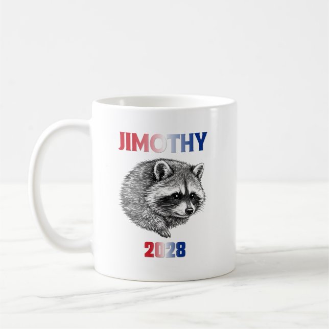 Jimothy 2028 coffee mug (Left)