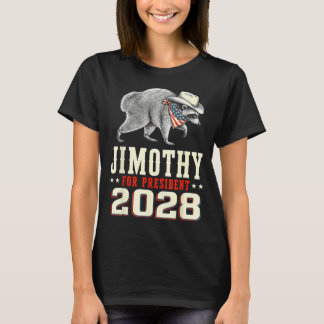 Jimothy 2028 Funny Racoon Election T-Shirt