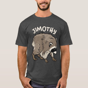 Jimothy Racoon Comic Style Animal T-Shirt